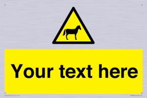 Custom warning horses